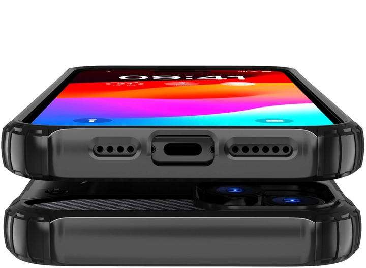 Панель Hurtel Hybrid Armor для Apple iPhone 15 Plus Black (9145576280485) - зображення 4