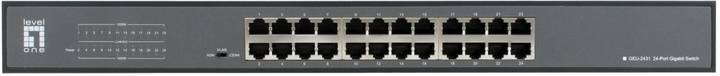 Przełącznik LevelOne Switch 19" 24x GBit Unmanaged (GEU-2431) - obraz 2