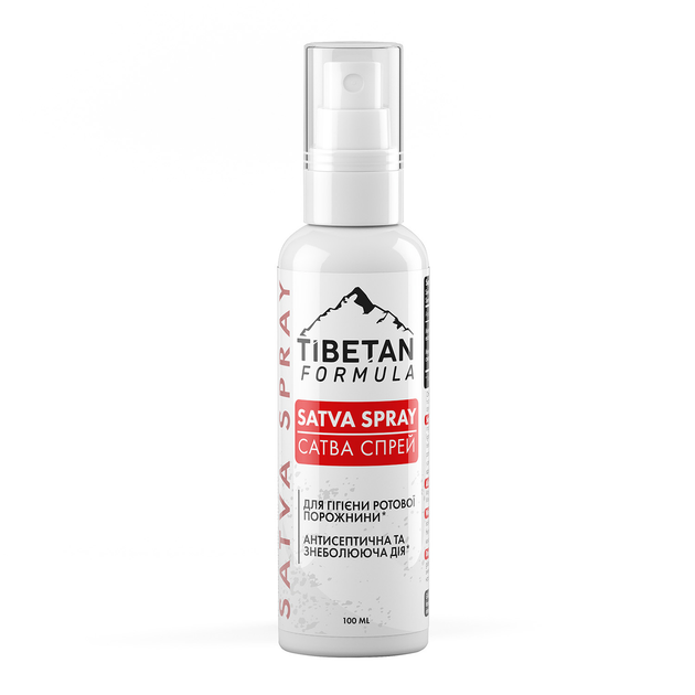 САТВА спрей Satva Fresh Tibetan Formula для порожнини рота 100 мл - Фото 1 САТВА спрей Satva Fresh Tibetan Formula для порожнини рота 100 мл - зображення 1