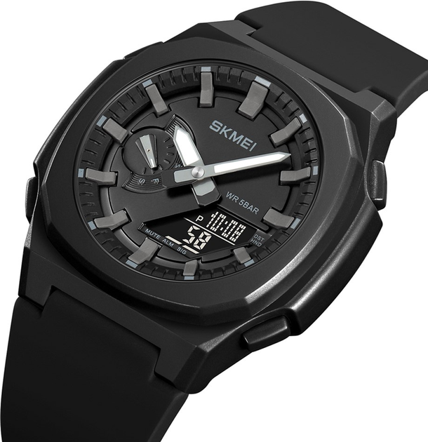 Мужские часы Skmei 2091BKGYBK Black-Black - Фото 2 Мужские часы Skmei 2091BKGYBK Black-Black - изображение 2