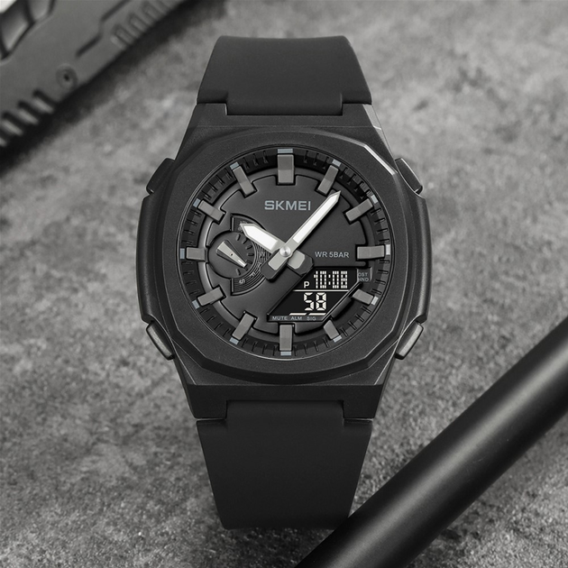 Мужские часы Skmei 2091BKGYBK Black-Black - Фото 4 Мужские часы Skmei 2091BKGYBK Black-Black - изображение 4
