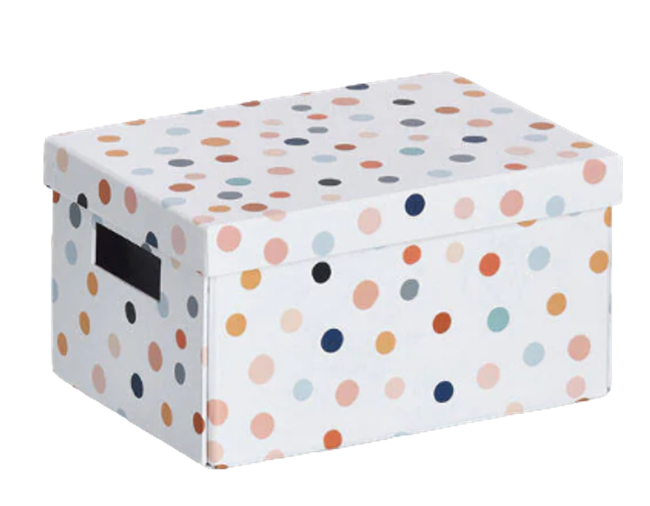 Коробка Zeller Dots з кришкою 18 x 25 x 13 см (4003368144740) - зображення 1