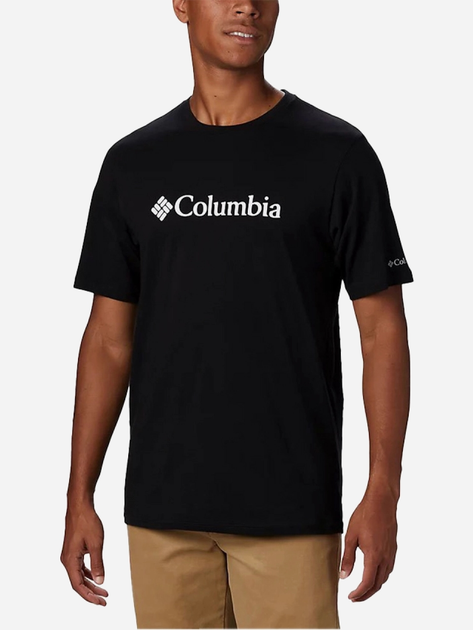 Футболка бавовняна чоловіча Columbia CSC Basic Logo Short Sleeve 1680053010 L Чорна (193553315964) - зображення 1