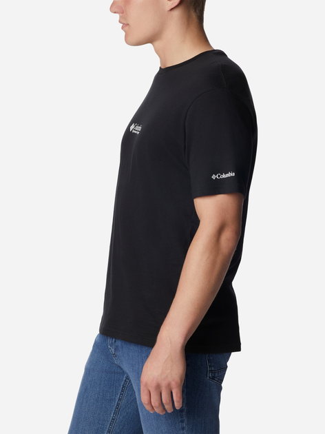 Футболка бавовняна чоловіча Columbia CSC Basic Logo Short Sleeve 1680053020 S Чорна (195978113248) - зображення 3