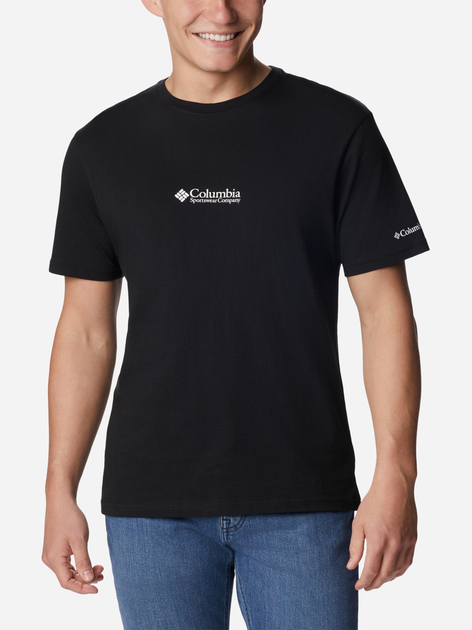 Футболка бавовняна чоловіча Columbia CSC Basic Logo Short Sleeve 1680053020 L Чорна (195978113224) - зображення 1