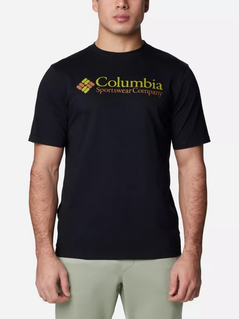 Koszulka męska bawełniana Columbia CSC Basic Logo Short Sleeve 1680053029 S Czarna (195981532098) - obraz 1