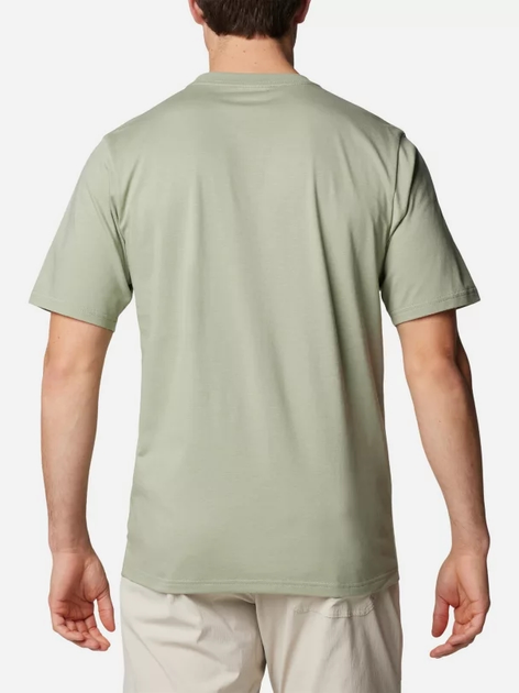 Koszulka męska bawełniana Columbia CSC Basic Logo Short Sleeve 1680053354 M Oliwkowa (195981521788) - obraz 2