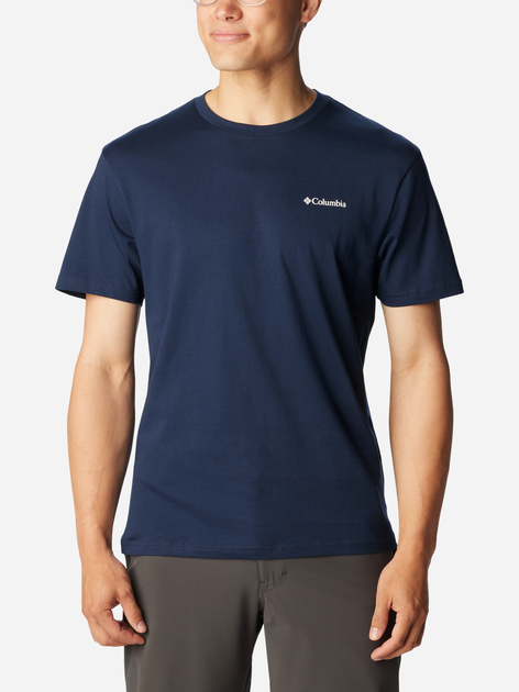 Koszulka męska bawełniana Columbia CSC Basic Logo Short Sleeve 1680053474 L Granatowa (195978524280) - obraz 1