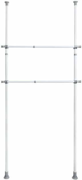 Szyna do garderoby Wenko Herkules szara 75-120 cm 2 szt (4008838267844) - obraz 3