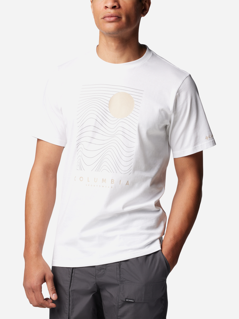 Koszulka męska bawełniana Columbia CSC Seasonal Logo Tee 1991036107 XXL Biała (195981462470) - obraz 4