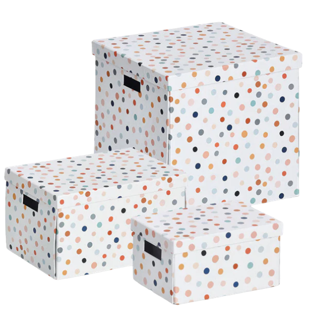 Коробка Zeller Dots з кришкою 33.5 x 33 x 32 см (4003368144764) - зображення 4