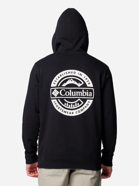 Bluza męska z kapturem Columbia Columbia Trek Graphic Hoodie 2018494008 S Czarna (195981404890) - obraz 2