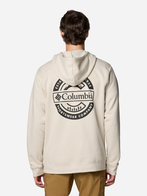 Bluza męska z kapturem Columbia Columbia Trek Graphic Hoodie 2018494280 S Mleczna (195981404814) - obraz 2