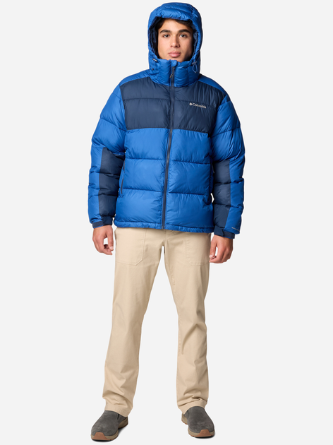 Kurtka zimowa męska sportowa Columbia Pike Lake II Hooded Jacket 2050931433 S Niebieska (195981097283) - obraz 3