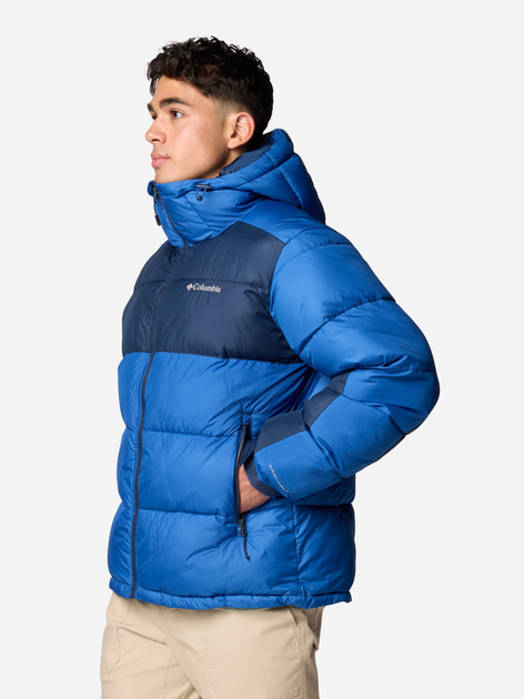 Kurtka zimowa męska sportowa Columbia Pike Lake II Hooded Jacket 2050931433 S Niebieska (195981097283) - obraz 4