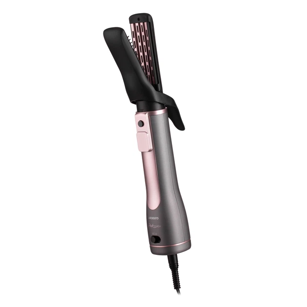Фен-щітка для волосся ARDESTO Brush Pink Touch 1200Вт LED-дисплей / 4 насадки Сірий з рожевим (HD-CR300PT) - Фото 3 Фен-щітка для волосся ARDESTO Brush Pink Touch 1200Вт LED-дисплей / 4 насадки Сірий з рожевим (HD-CR300PT) - изображение 3