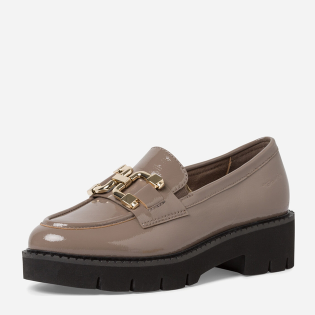 Loafersy damskie skórzane Tamaris Comfort 8-84704-41-345 38 24 cm Brązowe (4064224586081) - obraz 2