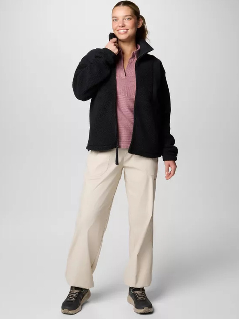 Толстовка на блискавці без капюшона жіноча Columbia Panorama Full Zip II 2085883010 XS Чорна (195981117301) - зображення 3