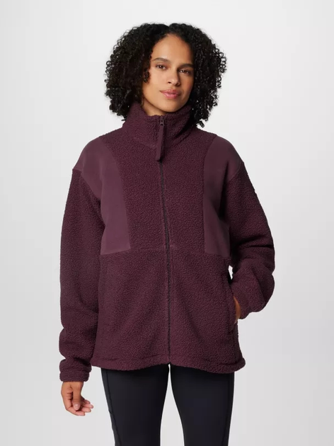 Толстовка на блискавці без капюшона жіноча Columbia Panorama Full Zip II 2085883607 XL Бордова (195981117226) - зображення 1