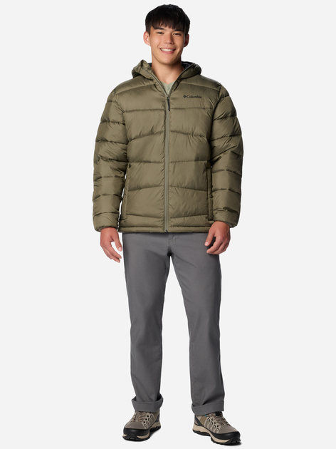 Куртка зимова коротка чоловіча Columbia Fivemile Butte II Hooded Jacket 2086912397 M Зелена (195981422870) - зображення 3