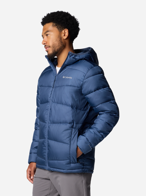 Куртка зимова коротка чоловіча Columbia Fivemile Butte II Hooded Jacket 2086912478 M Темно-синя (195981422962) - зображення 4