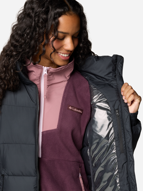 Kurtka zimowa damska sportowa Columbia Pike Lake Full Zip Jacket 2089311010 S Czarna (195981473346) - obraz 5