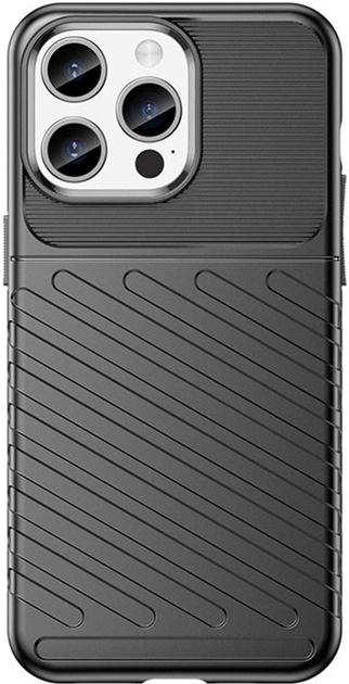 Etui plecki Hurtel Thunder Case do Apple iPhone 15 Pro Max Black (9145576279557) - obraz 1