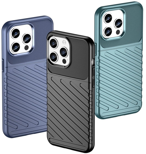 Etui plecki Hurtel Thunder Case do Apple iPhone 15 Pro Max Blue (9145576279564) - obraz 2