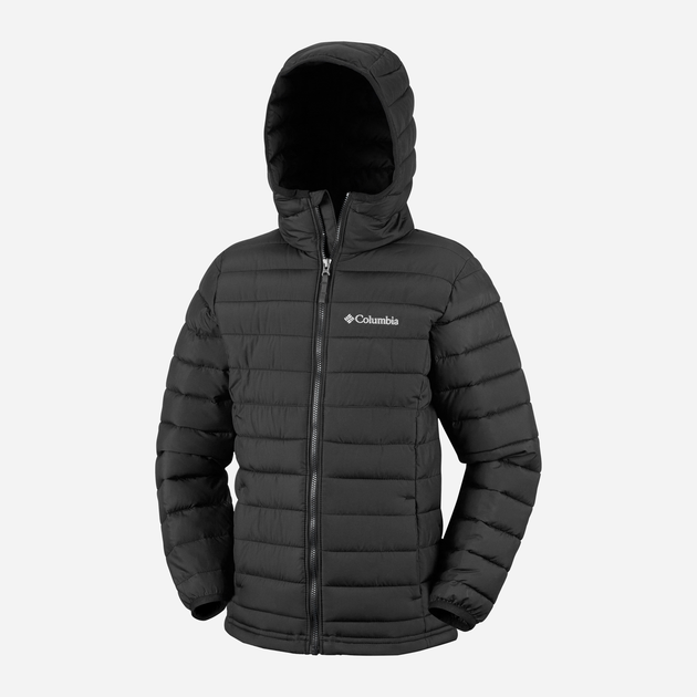 Kurtka chłopięca zimowa Columbia Powder Lite II Hooded Jacket 2090023010 116-122 cm Czarna (195981516593) - obraz 3