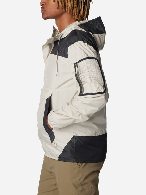 Вітровка чоловіча Columbia Challenger II Windbreaker 2091001278 XXL Екрю/Чорна (195980993968) - зображення 3