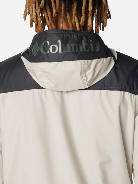 Вітровка чоловіча Columbia Challenger II Windbreaker 2091001278 XXL Екрю/Чорна (195980993968) - зображення 5