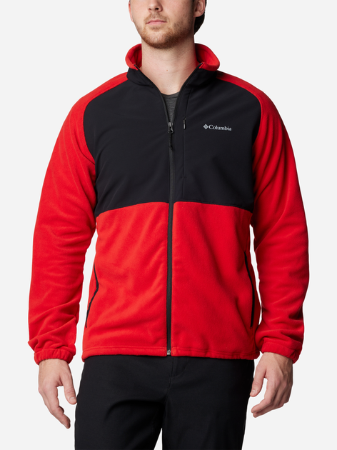 Толстовка на флісі, на блискавці чоловіча Columbia Sage Peak Full Zip Fleece 2095781698 XL Червоний/Чорний (195981013689) - зображення 1