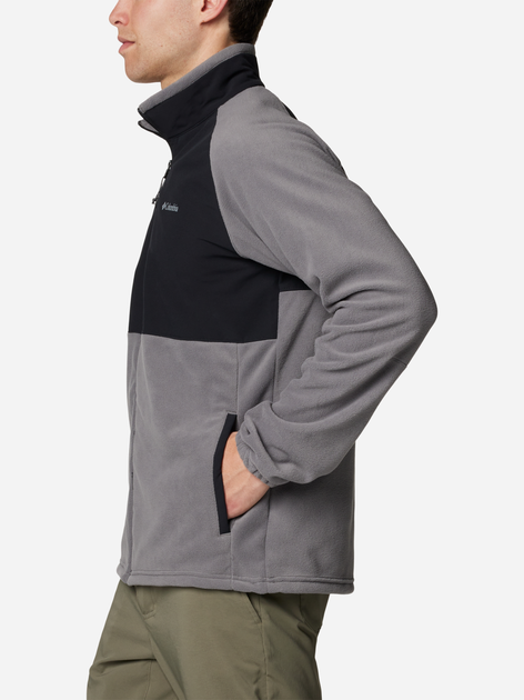 Толстовка на флісі, на блискавці чоловіча Columbia Sage Peak Full Zip Fleece 2095781023 XXL Сіра (195981013573) - зображення 5