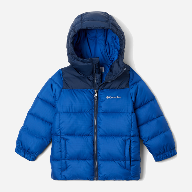 Дитяча зимова куртка для хлопчика Columbia Puffect Hooded Jacket 2096273433 92 Синя (195981109115) - зображення 1