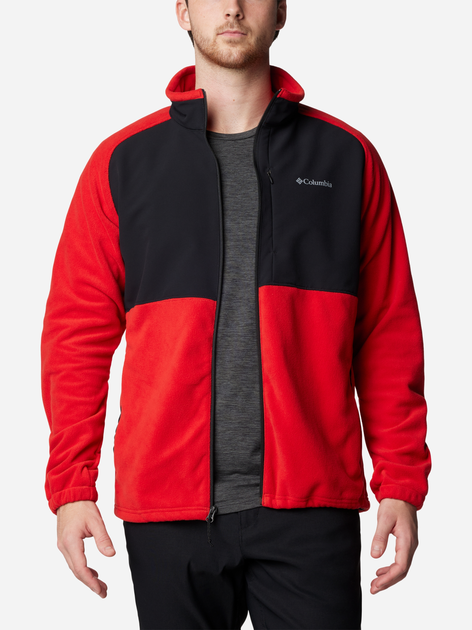 Bluza męska rozpinana streetwear Columbia Sage Peak Full Zip Fleece 2095781698 XXL Czerwony/Czarny (195981013672) - obraz 3
