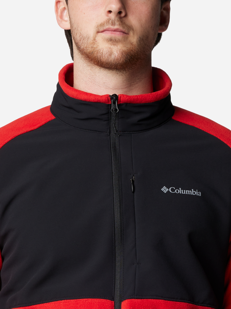 Толстовка на флісі, на блискавці чоловіча Columbia Sage Peak Full Zip Fleece 2095781698 XL Червоний/Чорний (195981013689) - зображення 6