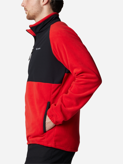 Bluza męska rozpinana streetwear Columbia Sage Peak Full Zip Fleece 2095781698 XXL Czerwony/Czarny (195981013672) - obraz 5