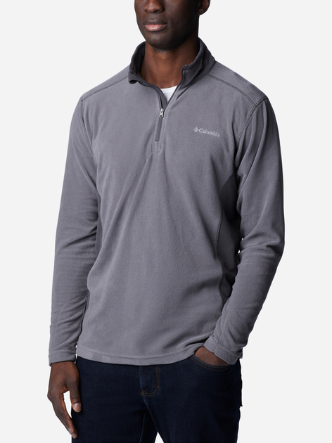 Толстовка на флісі чоловіча Columbia Klamath Range II Half Zip 1352472024 S Сіра (192660726205) - зображення 3