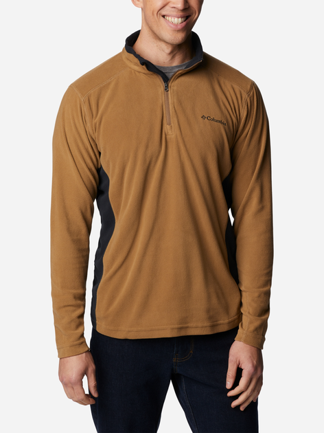 Толстовка на флісі чоловіча Columbia Klamath Range II Half Zip 1352472257 S Коричнева (194895205364) - зображення 1