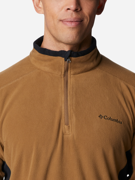 Толстовка на флісі чоловіча Columbia Klamath Range II Half Zip 1352472257 M Коричнева (194895205388) - зображення 5