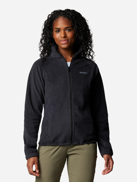 Толстовка на блискавці без капюшона жіноча Columbia Benton Springs Full Zip 1372111010 M Чорна (824648383802) - зображення 1