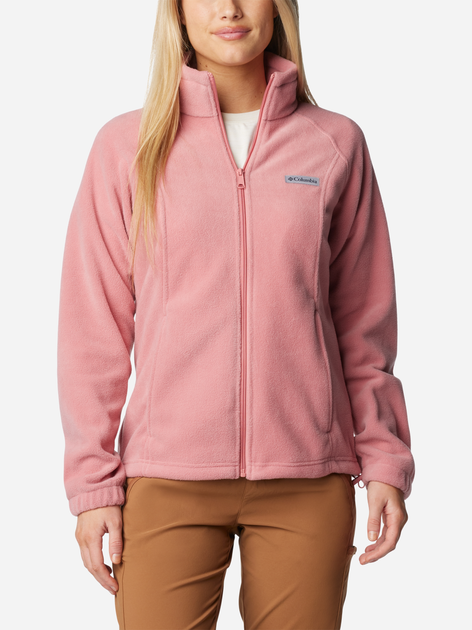 Bluza damska rozpinana streetwear Columbia Benton Springs Full Zip 1372111630 S Różowa (195981471144) - obraz 1