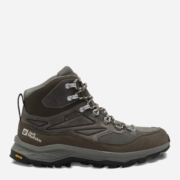 Акція на Чоловічі черевики з мембраною Jack Wolfskin Cyrox Texapore Mid M 4064301-5719 42.5 (8.5UK) 27.3 см Коричневий/Хакі від Rozetka