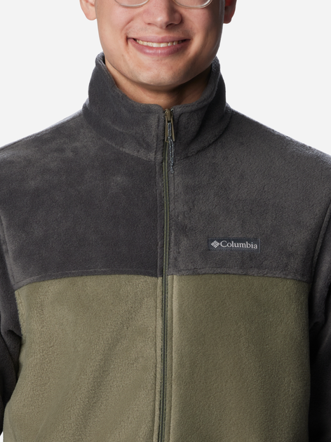 Толстовка на блискавці чоловіча Columbia Steens Mountain Full Zip 2.0 1476671024 S Сірий/Оливковий (193855461864) - зображення 6