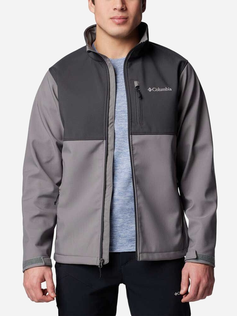 Kurtka wiatrówka męska Columbia Ascender Softshell Jacket 1556534024 S Szara (195981378450) - obraz 3