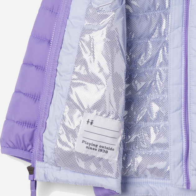 Kurtka dziecięca dla dziewczynki zimowa Columbia Powder Lite II Hooded Jacket 2090043581 116-122 cm Fioletowa (195981310054) - obraz 3