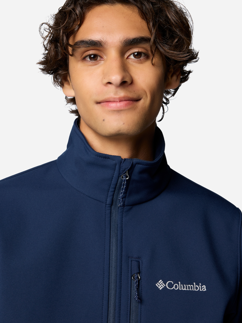 Вітровка чоловіча Columbia Ascender Softshell Jacket 1556534467 XXL Темно-синя (195981378351) - зображення 5