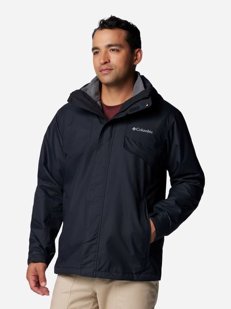 Kurtka jesienna męska z kapturem Columbia Bugaboo III Fleece Interchange Jacket 2096904010 XXL Czarna (195980982177) - obraz 1