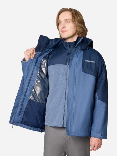 Kurtka jesienna męska z kapturem Columbia Bugaboo III Fleece Interchange Jacket 2096904478 L Granatowa (195980982122) - obraz 6