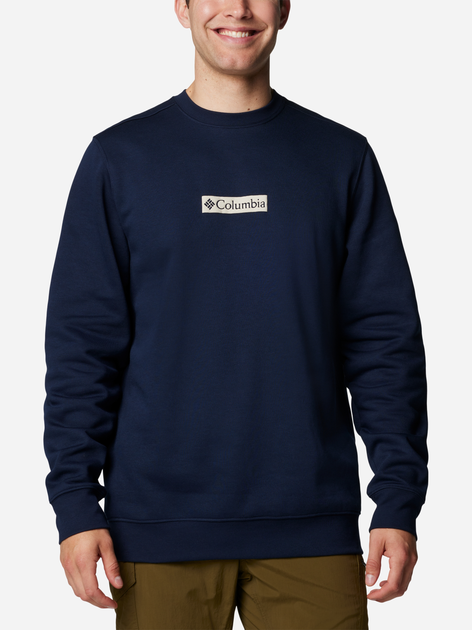 Bluza bez kaptura męska Columbia Columbia Trek Crew 1957933463 M Granatowa (195981272536) - obraz 1